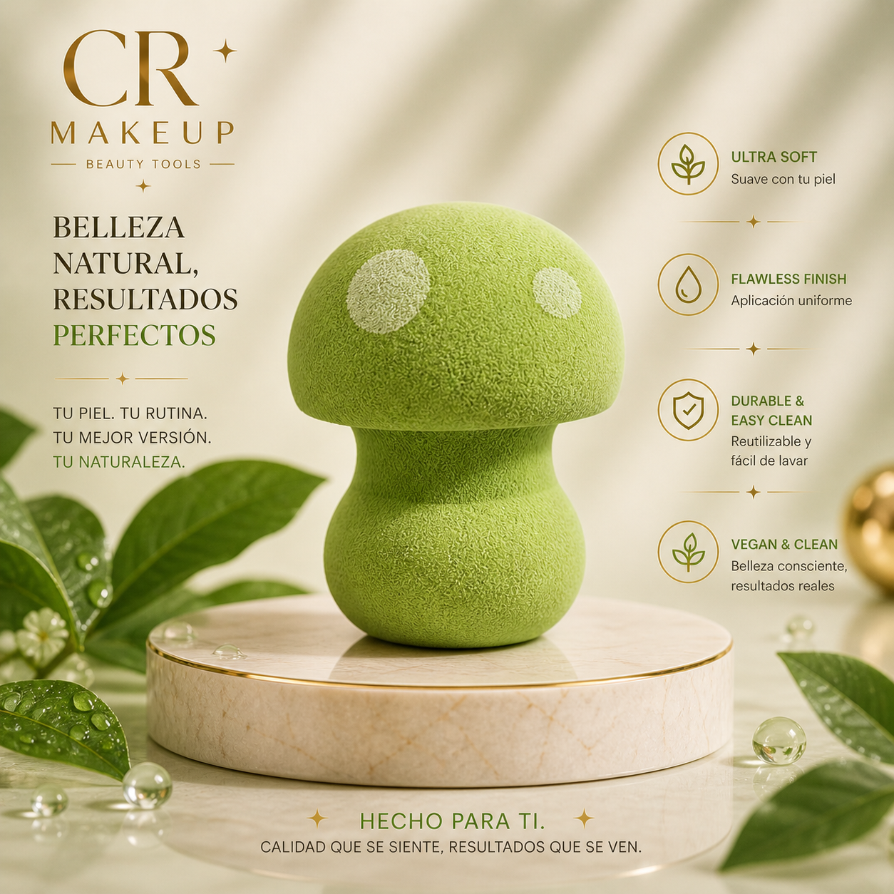 Mushi Blender – Aplicador de Maquillaje Profesional