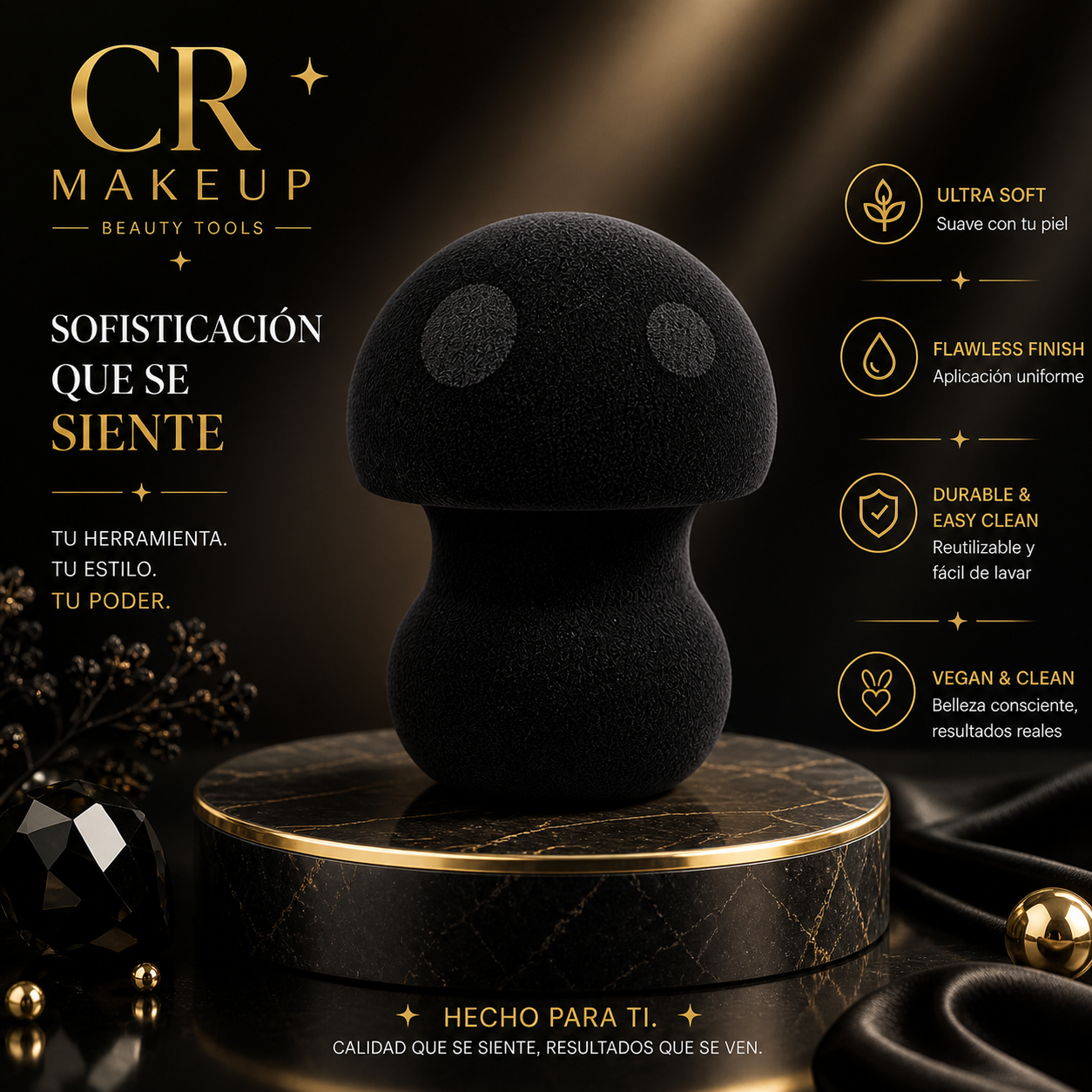 Mushi Blender – Aplicador de Maquillaje Profesional
