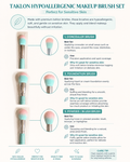Makeup Brushes Set 3 for Concealer, Foundation and Powder
