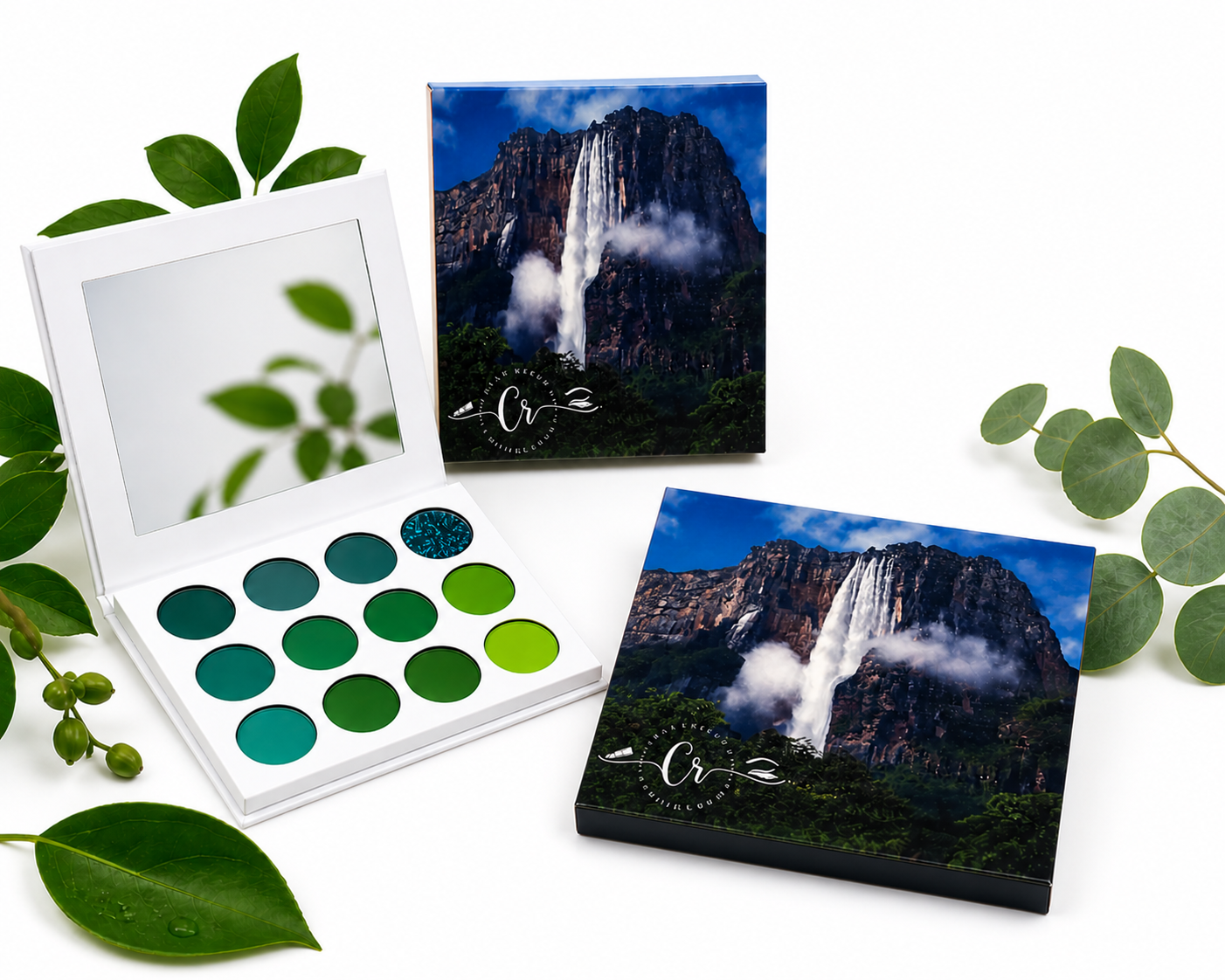 Angel Falls Green Eyeshadow Palette – Salto Ángel Collection