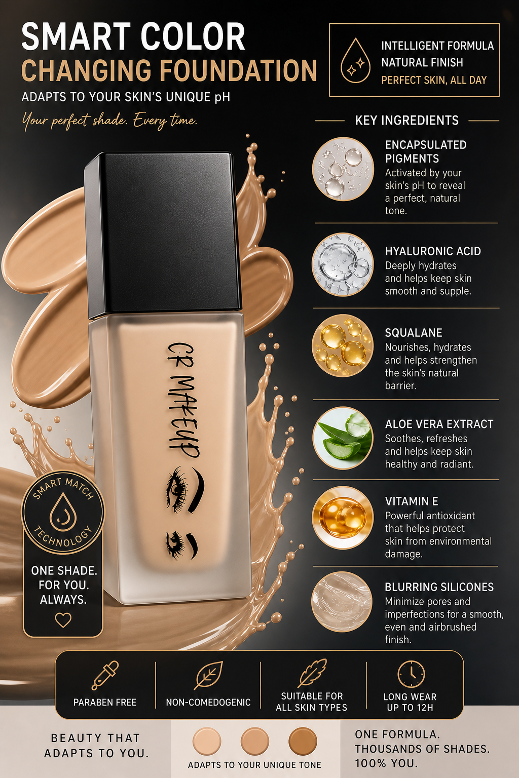 Magic Foundation – pH-Adaptive Custom Shade